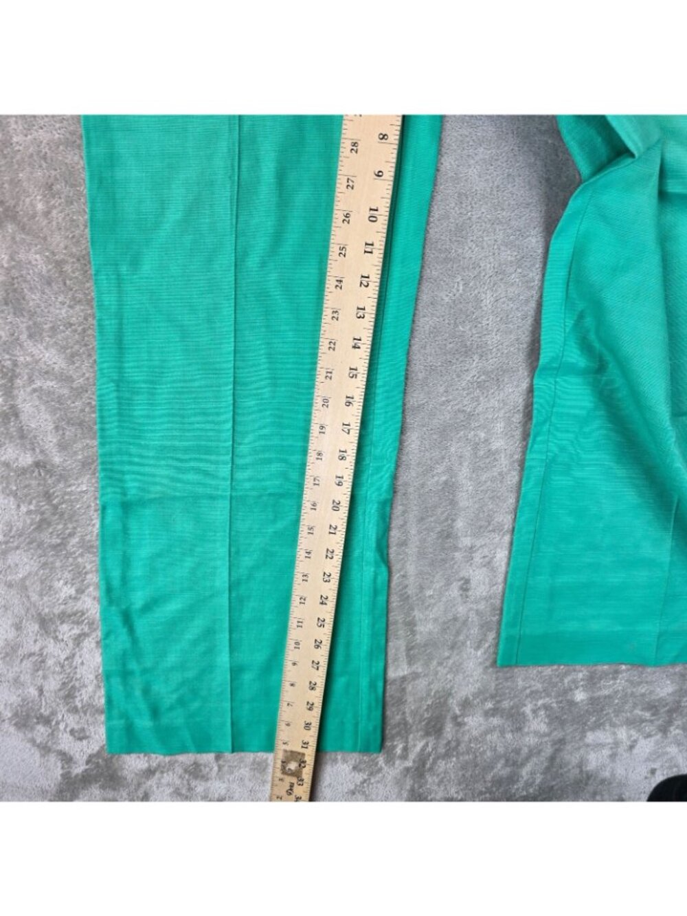 Sezane Dress Pants Womens 34 US 2 Green Viscose Twill Wide Leg High Rise - Picture 8 of 12